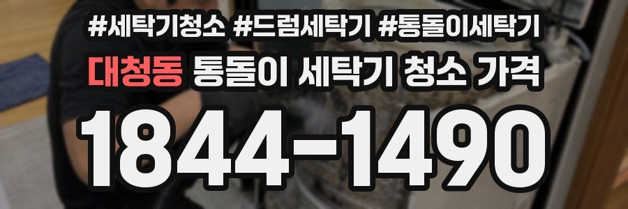 대청동 통돌이 세탁기 청소 가격