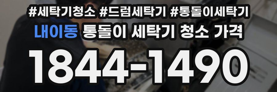 내이동 통돌이 세탁기 청소 가격