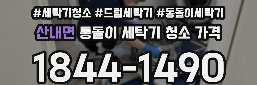 산내면 통돌이 세탁기 청소 가격