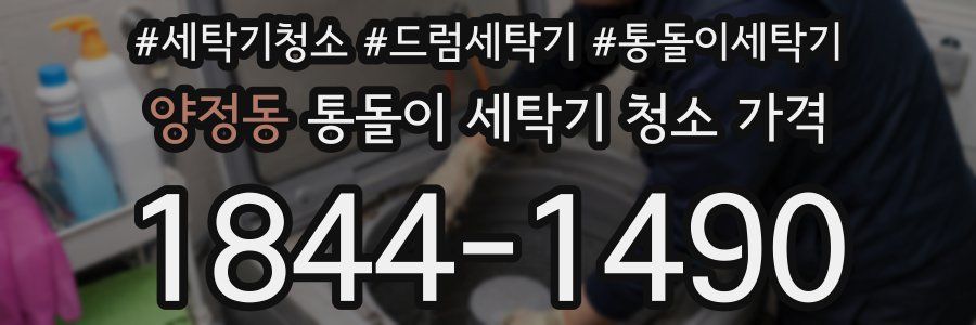 양정동 통돌이 세탁기 청소 가격