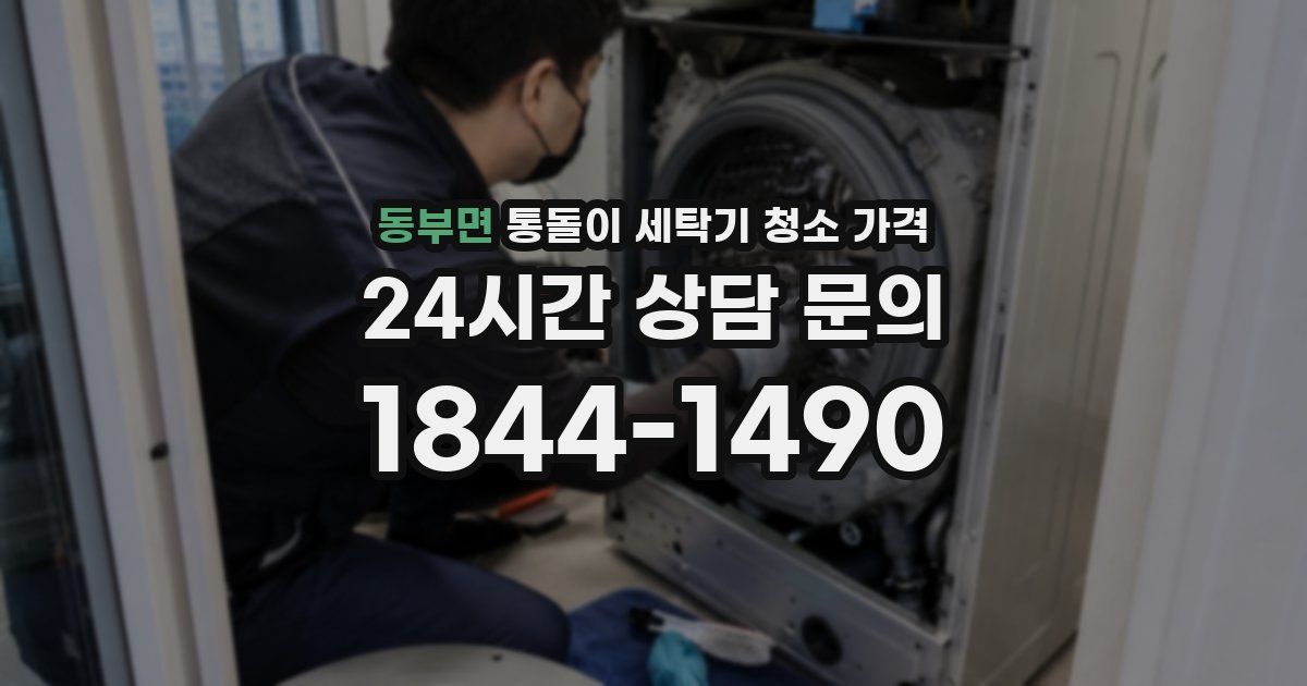 동부면 통돌이 세탁기 청소 가격