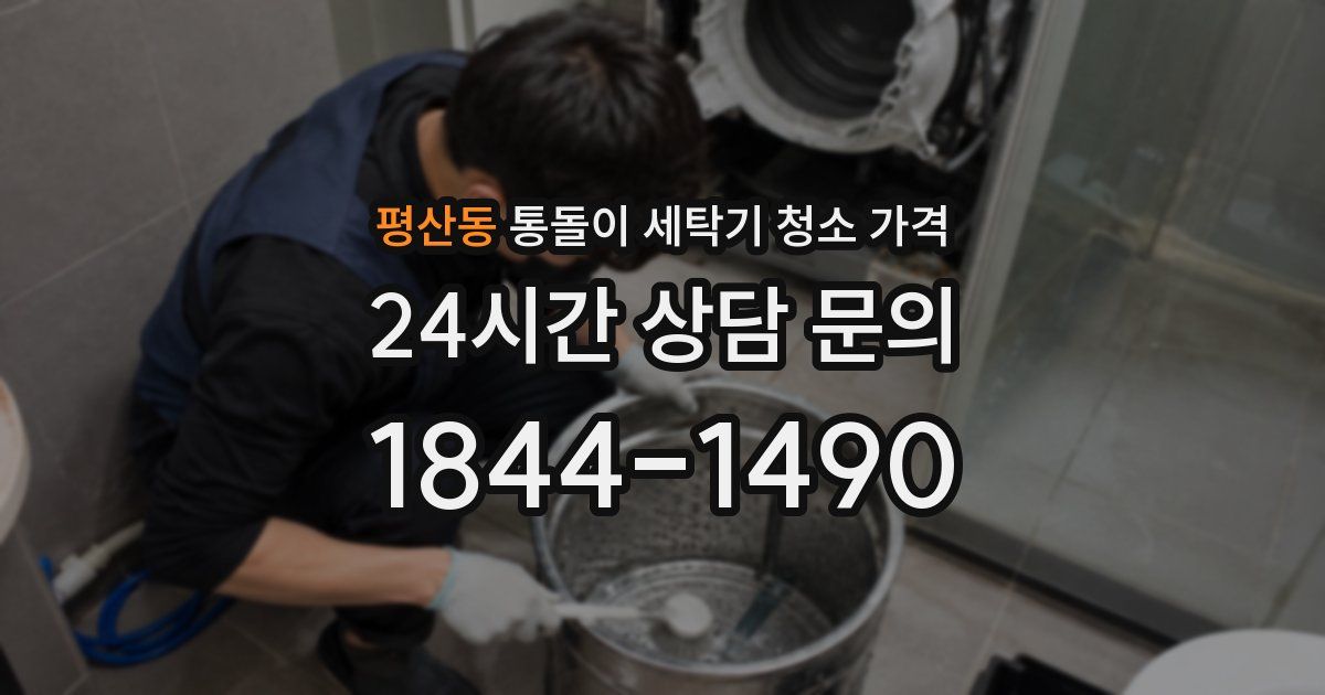 평산동 통돌이 세탁기 청소 가격