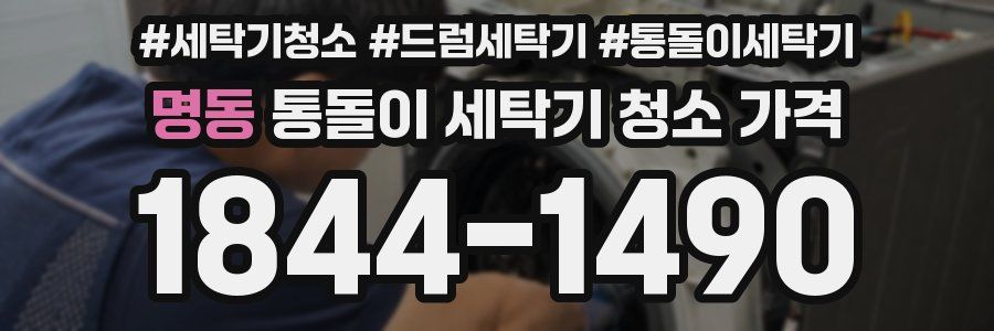 명동 통돌이 세탁기 청소 가격