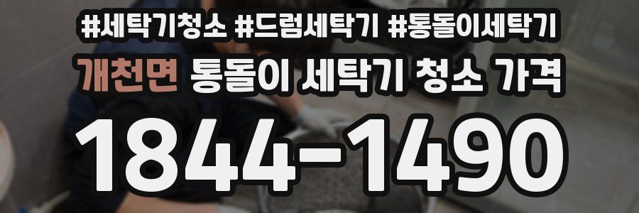 개천면 통돌이 세탁기 청소 가격