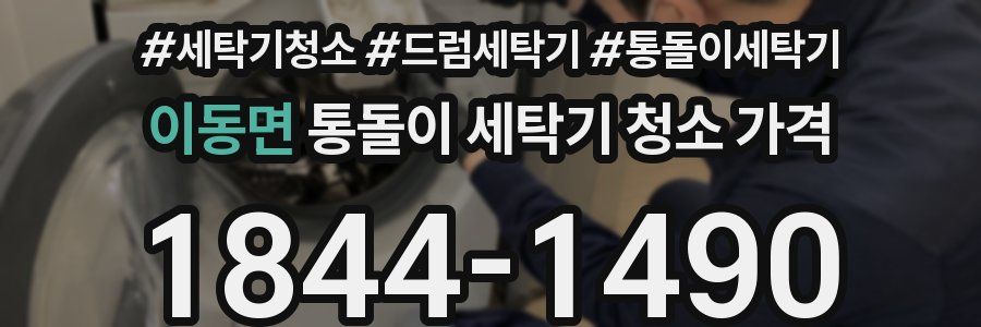 이동면 통돌이 세탁기 청소 가격