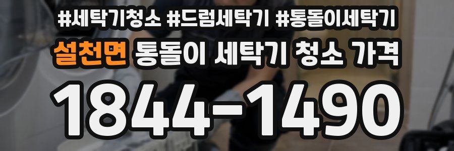설천면 통돌이 세탁기 청소 가격