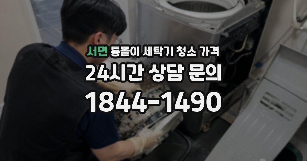 서면 통돌이 세탁기 청소 가격