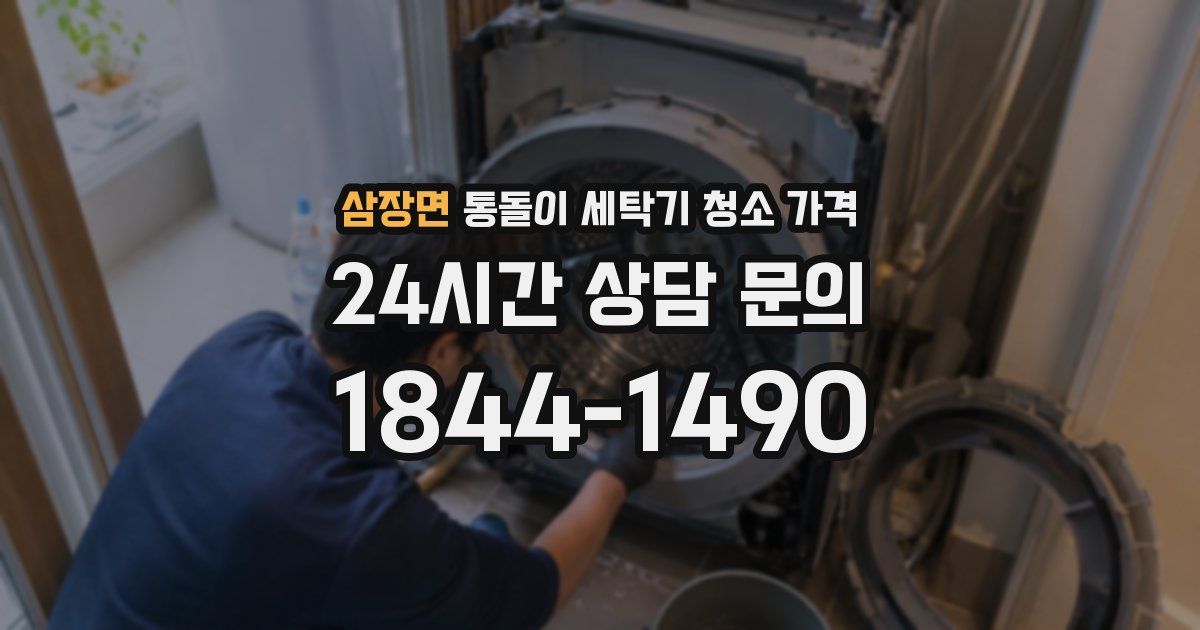 삼장면 통돌이 세탁기 청소 가격