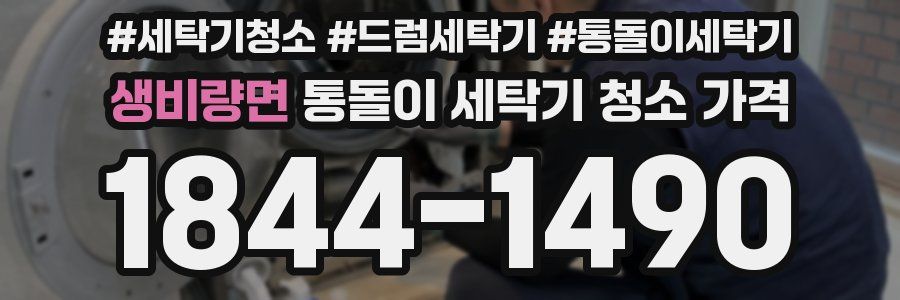 생비량면 통돌이 세탁기 청소 가격