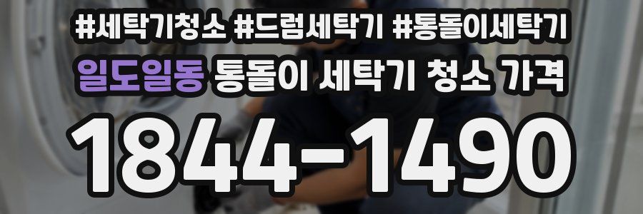 일도일동 통돌이 세탁기 청소 가격