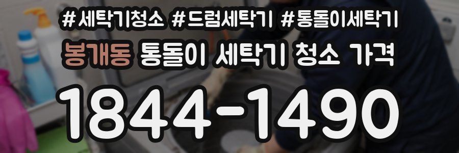 봉개동 통돌이 세탁기 청소 가격