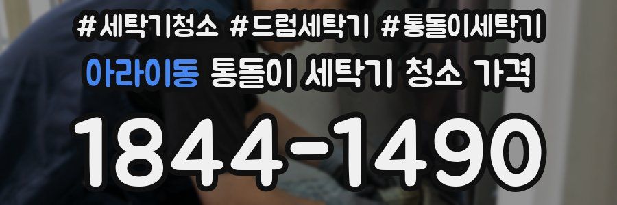 아라이동 통돌이 세탁기 청소 가격