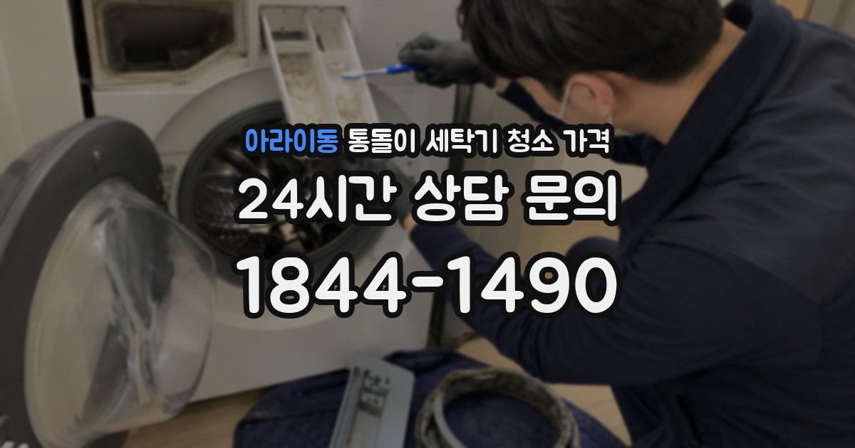 아라이동 통돌이 세탁기 청소 가격