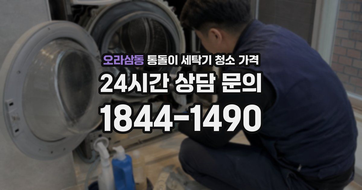 오라삼동 통돌이 세탁기 청소 가격