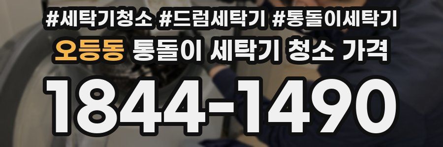 오등동 통돌이 세탁기 청소 가격