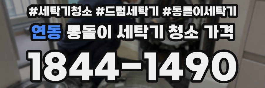 연동 통돌이 세탁기 청소 가격