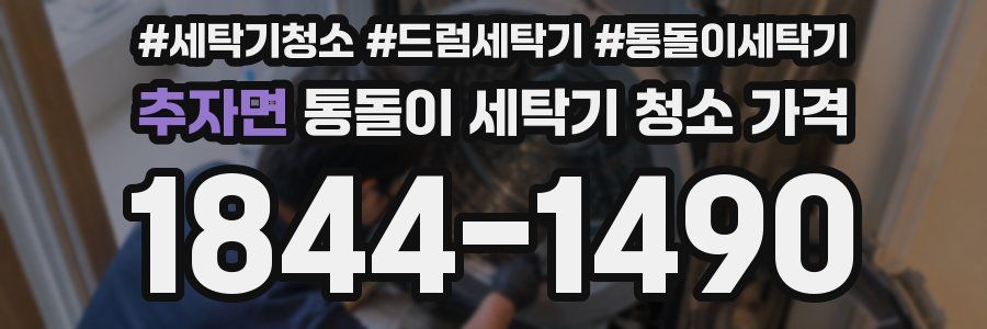 추자면 통돌이 세탁기 청소 가격