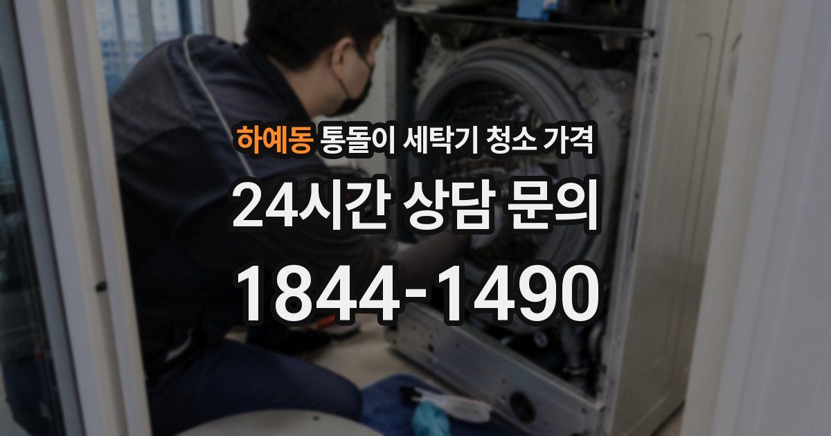하예동 통돌이 세탁기 청소 가격