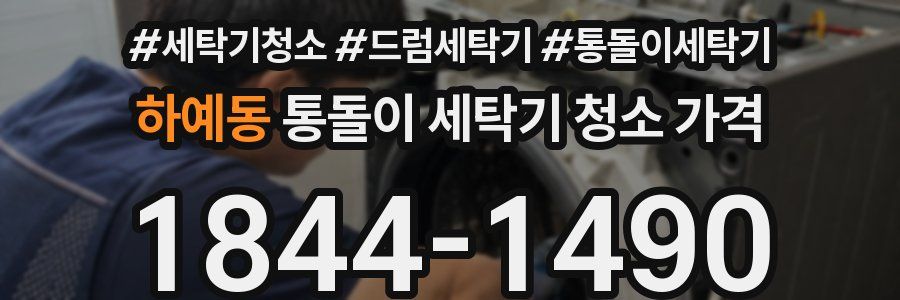 하예동 통돌이 세탁기 청소 가격