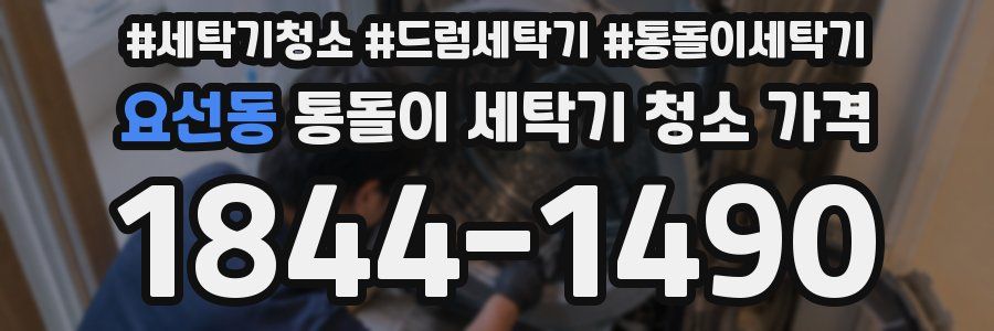 요선동 통돌이 세탁기 청소 가격