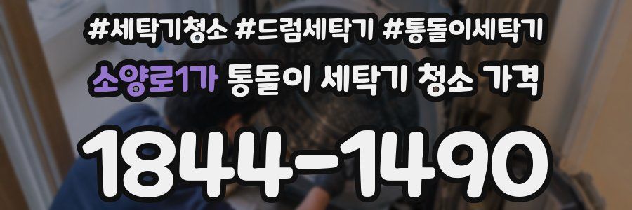 소양로1가 통돌이 세탁기 청소 가격