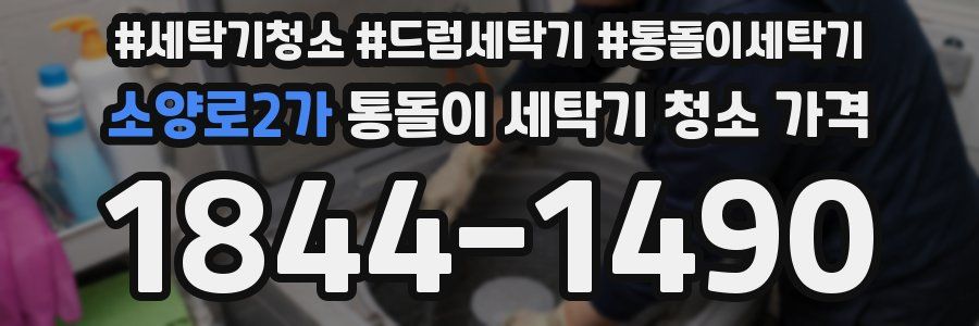 소양로2가 통돌이 세탁기 청소 가격