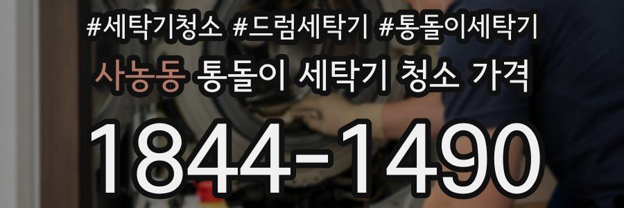 사농동 통돌이 세탁기 청소 가격