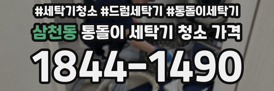 삼천동 통돌이 세탁기 청소 가격