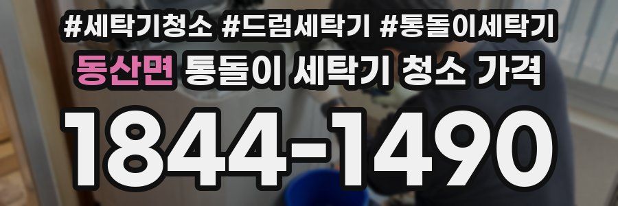 동산면 통돌이 세탁기 청소 가격