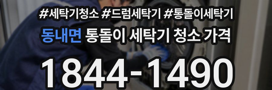 동내면 통돌이 세탁기 청소 가격