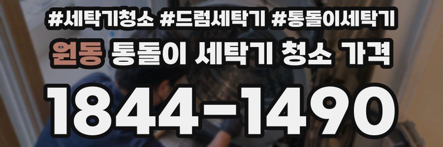 원동 통돌이 세탁기 청소 가격