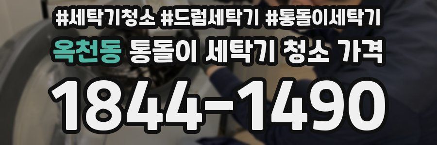 옥천동 통돌이 세탁기 청소 가격
