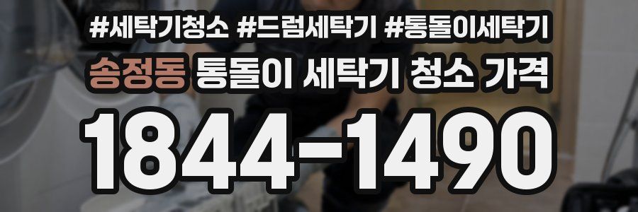 송정동 통돌이 세탁기 청소 가격