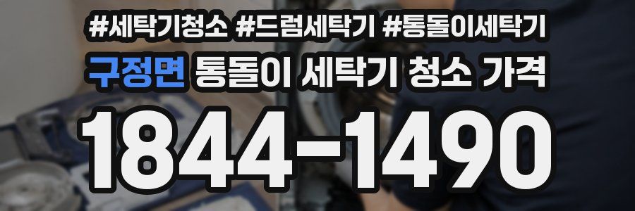 구정면 통돌이 세탁기 청소 가격