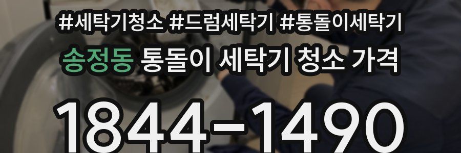 송정동 통돌이 세탁기 청소 가격