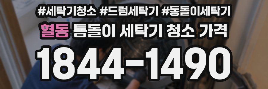 혈동 통돌이 세탁기 청소 가격