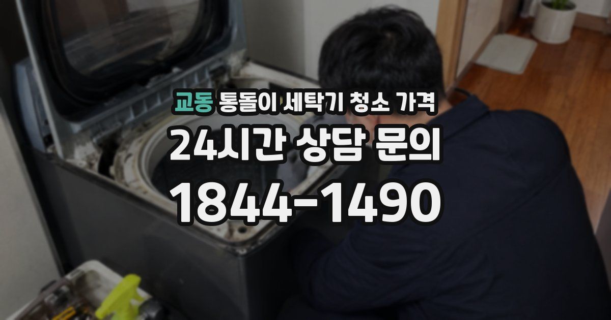 교동 통돌이 세탁기 청소 가격