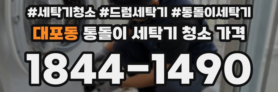 대포동 통돌이 세탁기 청소 가격