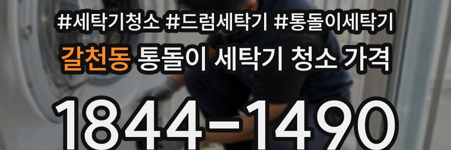 갈천동 통돌이 세탁기 청소 가격