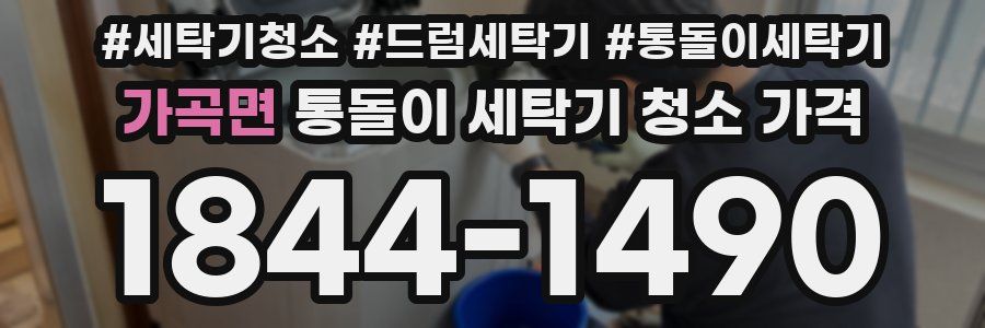가곡면 통돌이 세탁기 청소 가격