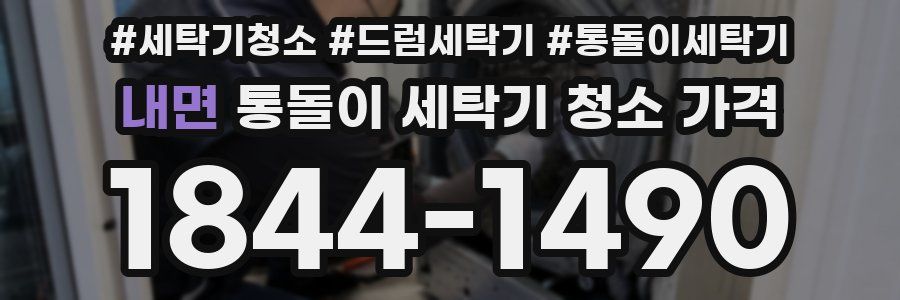 내면 통돌이 세탁기 청소 가격