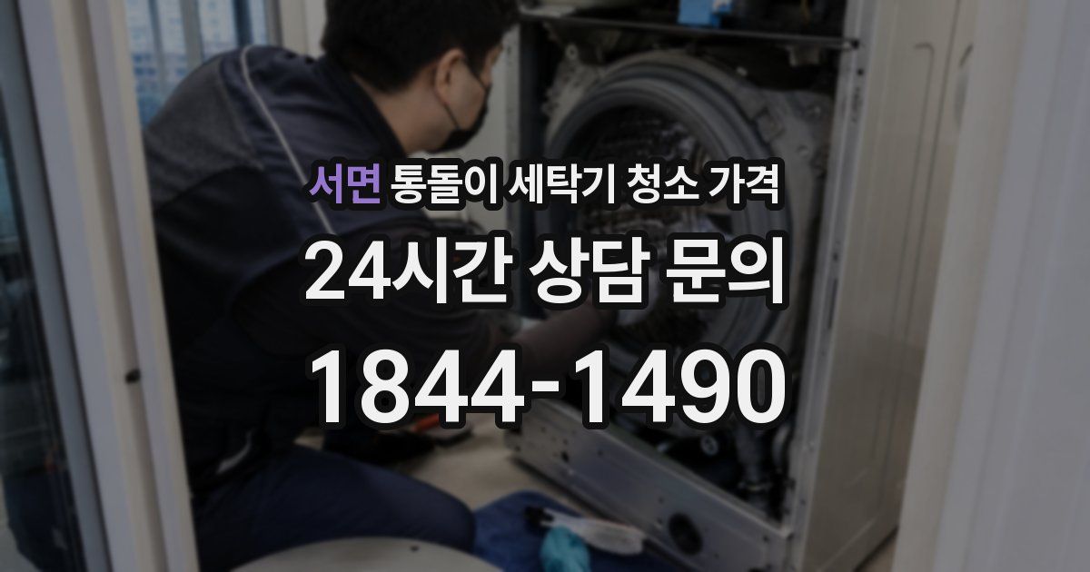 서면 통돌이 세탁기 청소 가격