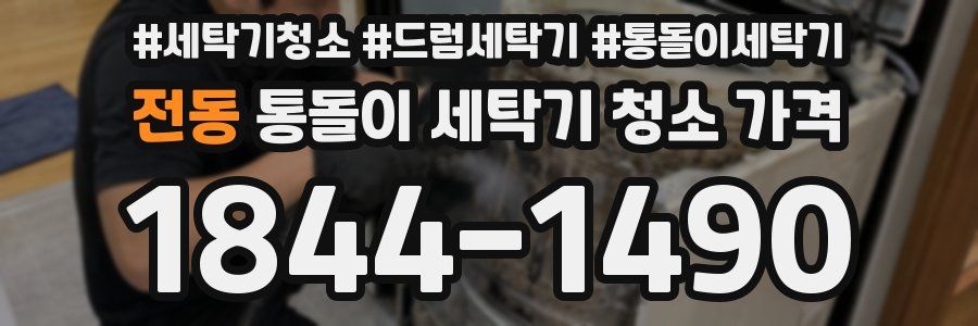 전동 통돌이 세탁기 청소 가격