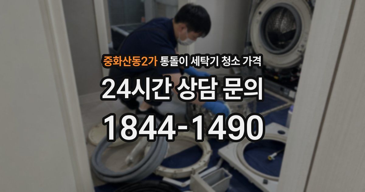 중화산동2가 통돌이 세탁기 청소 가격