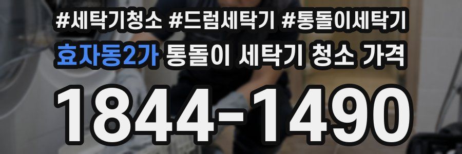 효자동2가 통돌이 세탁기 청소 가격
