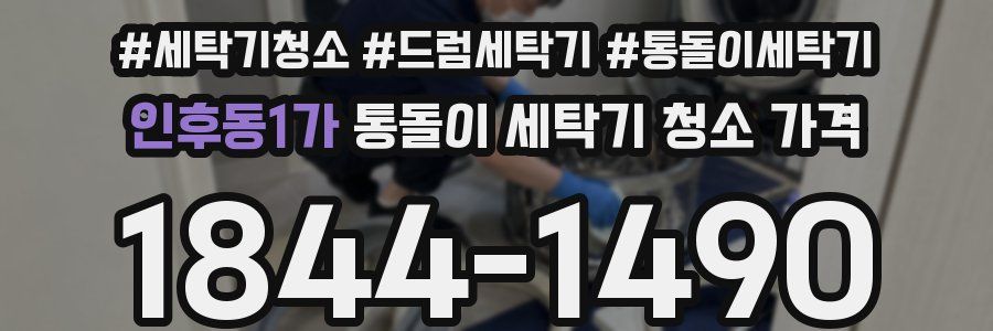 인후동1가 통돌이 세탁기 청소 가격