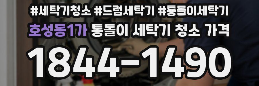 호성동1가 통돌이 세탁기 청소 가격