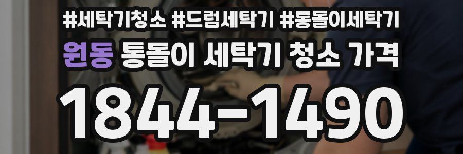 원동 통돌이 세탁기 청소 가격