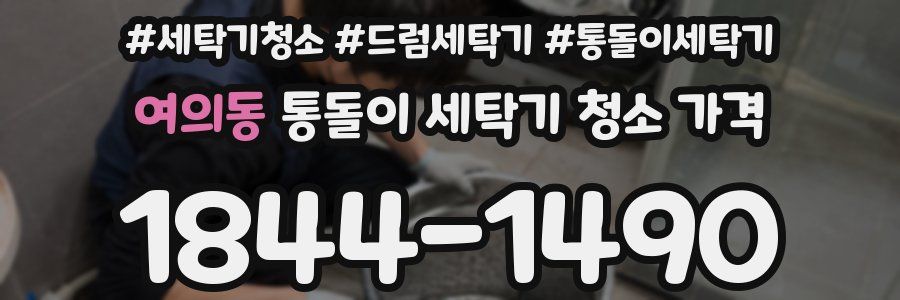 여의동 통돌이 세탁기 청소 가격