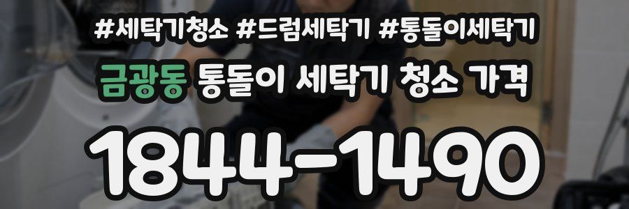 금광동 통돌이 세탁기 청소 가격